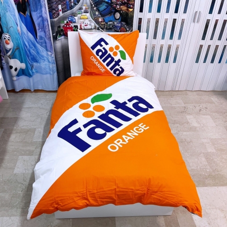 Fanta Set 2 pezzi Letto Singolo Copripiumino 140x200cm Federa Cotone Reversibile