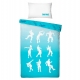 Fortnite Ballo Set 2 pezzi Letto Singolo Copripiumino Federa Cotone Reversibile
