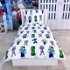MINECRAFT Set lenzuola, Copripiumino 140x200 letto singolo 100% cotone Biancheria da letto