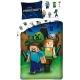 MINECRAFT Set lenzuola, Copripiumino 140x200 letto singolo 100% cotone Biancheria da letto