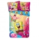 Spongebob 3pezzi Set Letto Singolo Copripiumino Federa Lenzuola con Angoli Cotone Biancheria Da Letto Bambini