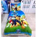Paw Patrol Set 2pezzi Letto Singolo Copripiumino Federa Flanella Pile di Corallo Reversibile