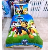 Paw Patrol Set 2pezzi Letto Singolo Copripiumino Federa Flanella Pile di Corallo Reversibile