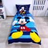 Disney Topolino Team Set 2 pezzi Letto Singolo Copripiumino Federa Cotone Reversibile