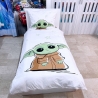 Star wars Baby Yoda Set 2 pezzi Letto Singolo Copripiumino Federa Cotone Reversibile