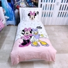 Disney Minnie Mouse Paperina Set 2 pezzi Letto Singolo Copripiumino Federa Cotone Reversibile
