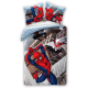 Spiderman Blu 3p Set Letto Singolo Copripiumino Federa Lenzuola con Angoli