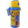Pokemon Pikachu Borraccia in Alluminio 600ml con Cannuccia Bambini n/termica