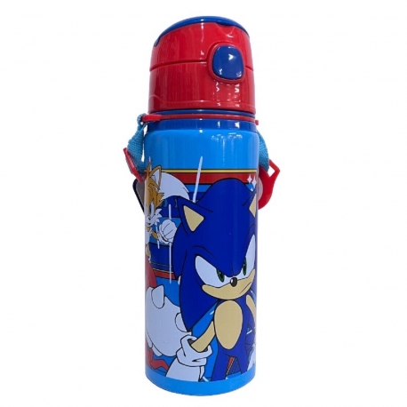 Disney Mickey mouse 600ml Aluminum Bottle with Thermal Drinking Straw