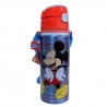 Disney Mickey Mouse Borraccia in Alluminio 600ml con Cannuccia Bambini n/ Termica