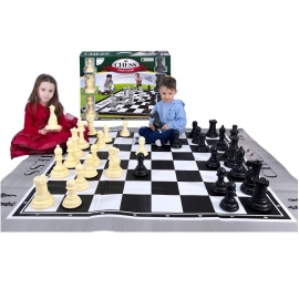 Gigante Scacchiera 180x160cm + Scacchi 26cm Casa Giardino Esterno Gigant Game