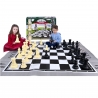 Gigante Scacchiera 180x160cm + Scacchi 26cm Casa Giardino Esterno Gigant Game