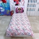 Disney Minnie Mouse Beautiful Set 2 pezzi Letto Singolo Copripiumino Federa Cotone Reversibile