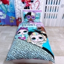 LOL Surprise Shine Bright Set 2pezzi Letto Singolo Copripiumino Federa Cotone Reversibile