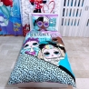 LOL Surprise Shine Bright Set 2 pieces Single Bed Duvet Cover Pillowcase Reversible Cotton