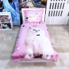 Dolce Gatto Rosa Set 2pezzi Letto Singolo Copripiumino Federa Cotone Reversibile