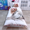 Yorkshire Dog Set 2 pieces Single Bed Duvet Cover 160x200cm Reversible Cotton