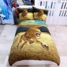 Lion Set of 2 pieces for single bed Duvet cover 160x200cm Two reversible pillowcases M.5
