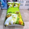 Cane Set 2pezzi Letto Singolo Copripiumino 160x200cm Due Federe Reversibile M.8