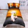 Labrador Dog Set 2 pieces Single Bed Duvet Cover 160x200cm Reversible m.13