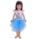 Disney Minnie Summer Dress Tulle Glitter Elegant Party Dress For Girls 4-9yrs