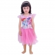 Mini Pony Summer Dress Tulle Glitter Elegant Party Dress For Girls 4-9years