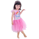 Mini Pony Abito Estivo Tulle Glitter Vestito Festa Elegante Bambina 4-9anni