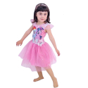 Mini Pony Summer Dress Tulle Glitter Elegant Party Dress For Girls 4-9years