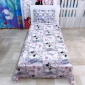 Minnie Complete Top and Bottom Sheets with Pillowcase Corners for Single Cotton Bed