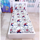 Spiderman Complete Top and Bottom Sheets with Pillowcase Corners for Single Cotton Bed