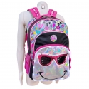Smiley Backpack Elementary School Leisure Camping Girl Large 46x34x22cm