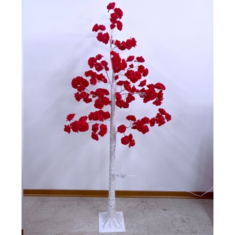 Tiffany Green Large Tree 160cm Bright Elegant Flowers Rose Light 96x LED Wedding