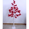 Rosso Grande Albero 160cm Luminoso Fiori Rose LED Matrimonio Festa