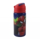 Spiderman 600ml Aluminum Bottle with Thermal Drinking Straw
