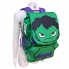 Hulk Grande Zaino Estensibile 45x30cm Scuola Elementare Bambino Ragazzo