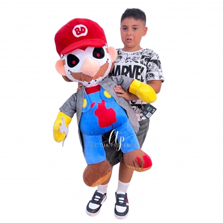 Super Mario Bros ( 90cm ) Peluche Gigante, Originale Nintendo Bambini Ragazzi