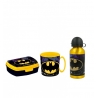 Batman Set Colazione,Box Portamerenda + Borraccia + Tazza Scuola Asilo Bambini
