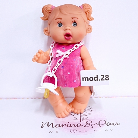 mod.27 NINES D'ONIL PEPOTES 28cm Bambola Profumata Mini Neonato con Ciuccio Gioco Collezione