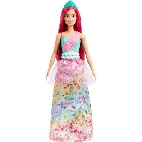 Barbie Classic Doll 30cm Straight Brown Hair Summer Dress