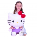 Hello Kitty Viola 50cm Peluche Grande Originale Gatto Bianco Bambini