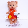 mod.40 Pepote PEPOTES 28cm Bambola Profumata Mini Reborn con Ciuccio