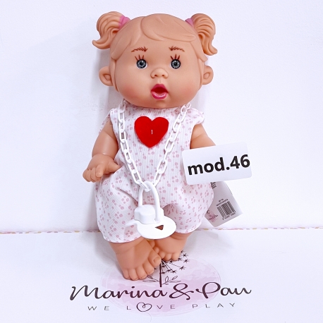 mod.45 NINES D'ONIL PEPOTES 28cm Bambola Profumata Mini Neonato con Ciuccio Gioco Collezione