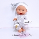 mod.46 NINES D'ONIL PEPOTES 28cm Bambola Profumata Mini Neonato con Ciuccio Gioco Collezione