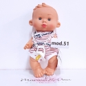 mod.51 Pepote PEPOTES 28cm Bambola Profumata Mini Reborn con Ciuccio