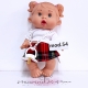 mod.53 NINES D'ONIL PEPOTES 28cm Bambola Profumata Mini Neonato con Ciuccio Gioco Collezione