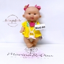 mod. 60 Pepote PEPOTES 28cm Bambola Profumata Mini Reborn con Ciuccio