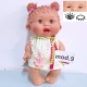 mod. 8 Pepote PEPOTES Bambola 28cm Profumata Apre Chiude Occhi Mini Reborn