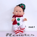 Natale mod. 1 Pepote PEPOTES 28cm Bambola Profumata Mini Reborn