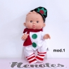 Natale mod. 1 Pepote PEPOTES 28cm Bambola Profumata Mini Reborn