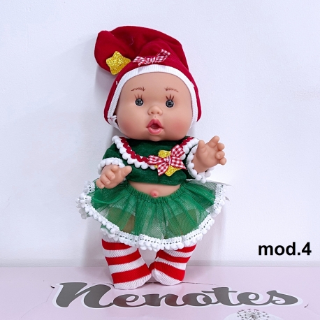 Natale mod. 3 Pepote PEPOTES 28cm Bambola Profumata Mini Reborn
